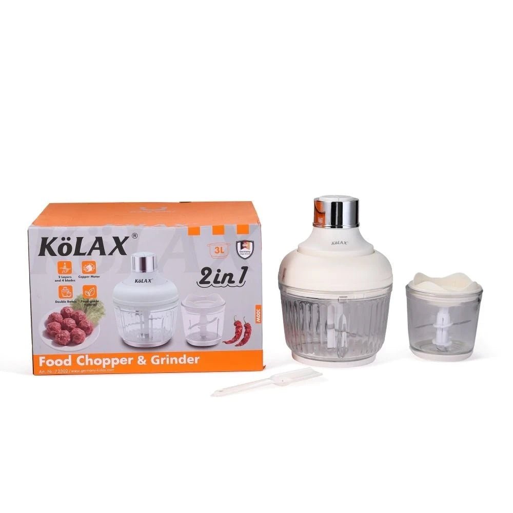 Kolax Electric Food Chopper & Grinder – Multi - Function Vegetable Chopper, Meat Grinder & Food Processor for Home Kitchen - M&M