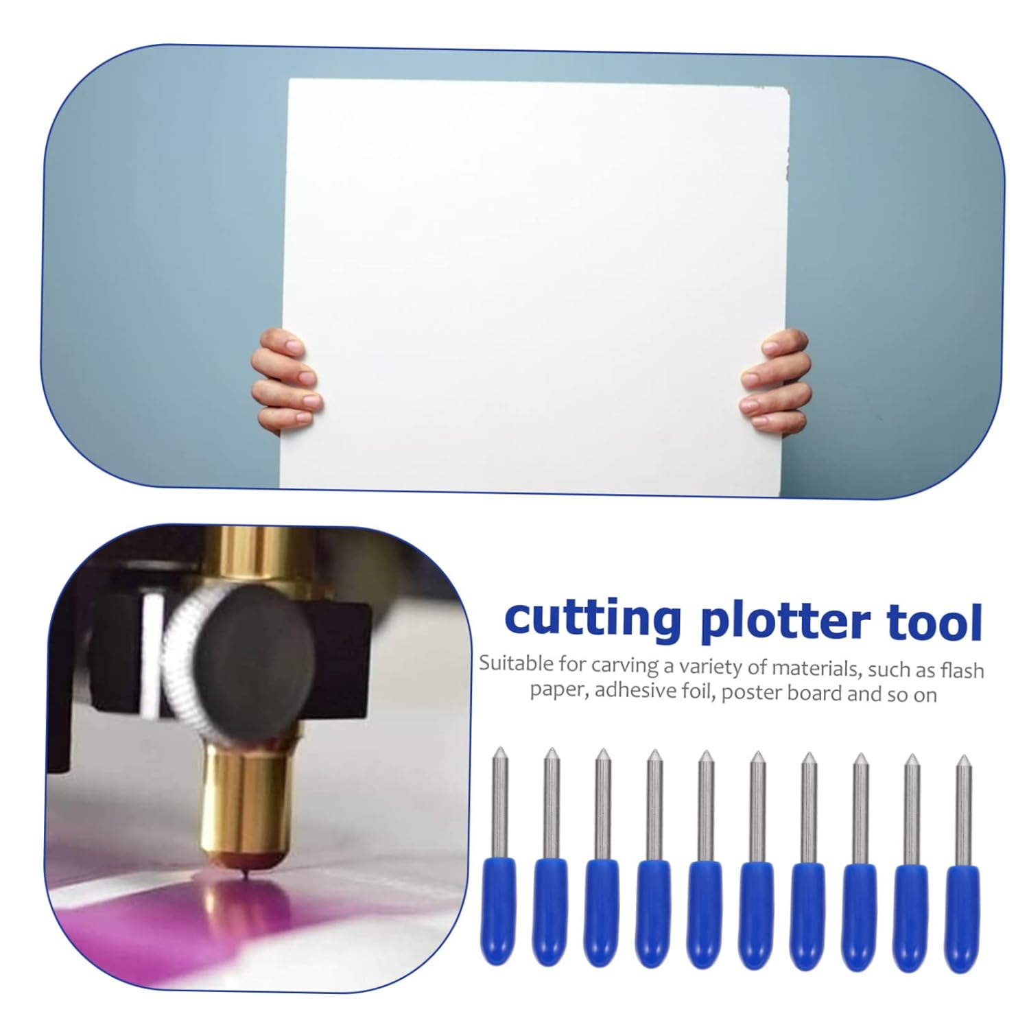 PLAFOPE 20pcs Engraving Blade Tungsten Cutting Blades Lettering Cutters for - M&M