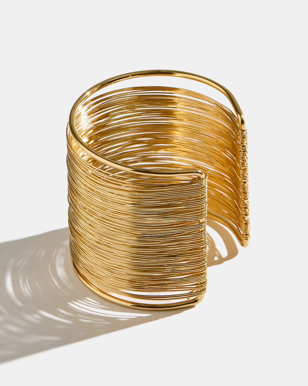 Premium Gold Embellished Cuff Bracelet – Luxury Statement Open Bangle for Women - M&M