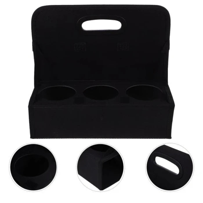 Reusable Drink Carrier Insulated Cup Holder Foldable Coffee Takeaway Bag - M&M