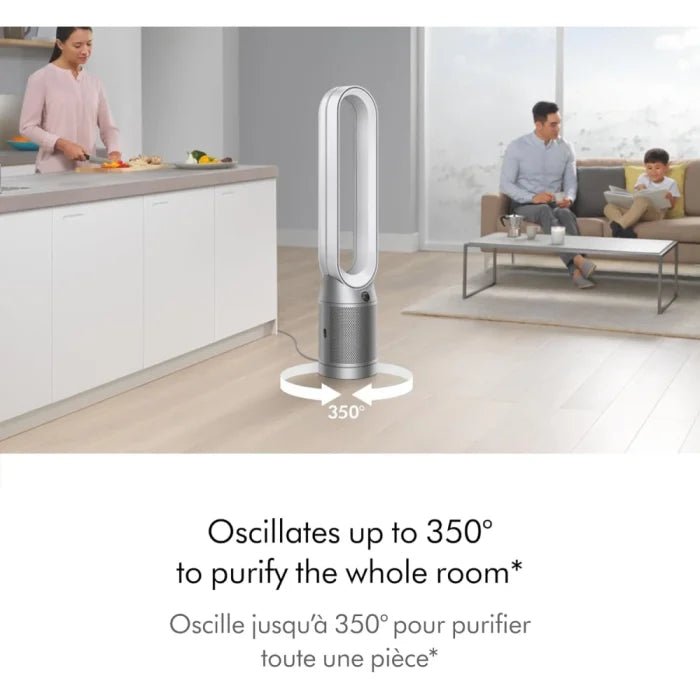 Dyson Purifier Cool Gen1 TP10 Air Purifying Fan with HEPA Filter (White/Silver) - M&M