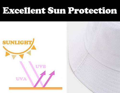 3 Packs Unisex Athletic Bucket Hat Solid Colors Sun Hat with UV Protection - M&M
