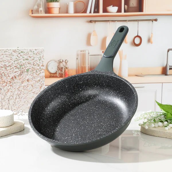 Julia Elite Pro Frypan 28cm - Green - Black Granite Non - Stick - Induction Ready - M&M