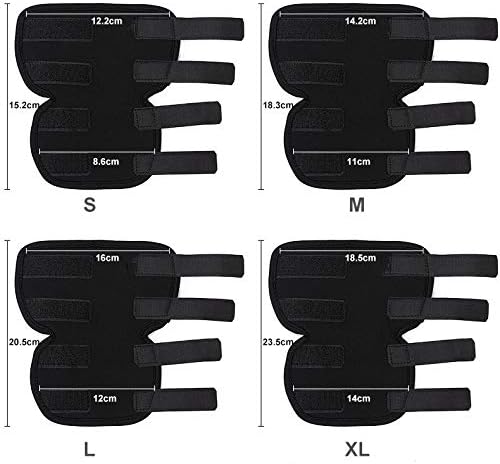 Dog Leg Braces for Back Leg Canine Rear Leg Hock Joint Wrap Protects for - M&M