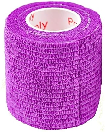 Prairie Horse Supply Vet Wrap Tape (Purple) (2 Pack) (2 Inch x 15 feet) Self - M&M
