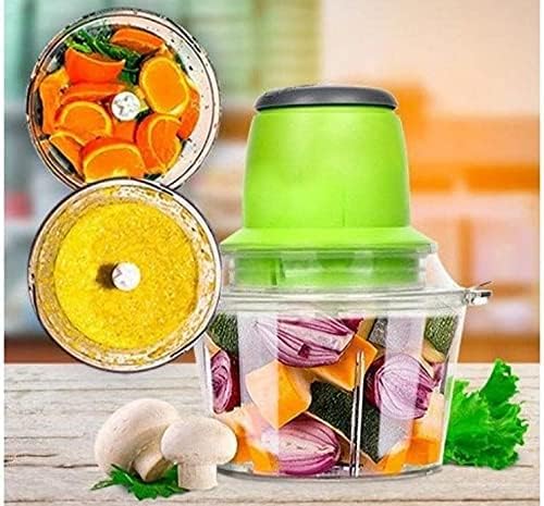 Electric Food Chopper & Meat Grinder Machine with Bonus Glass Bowl – High - Power Multi - Functional Mincer for Meat, Vegetables, Fruits & Nuts - M&M