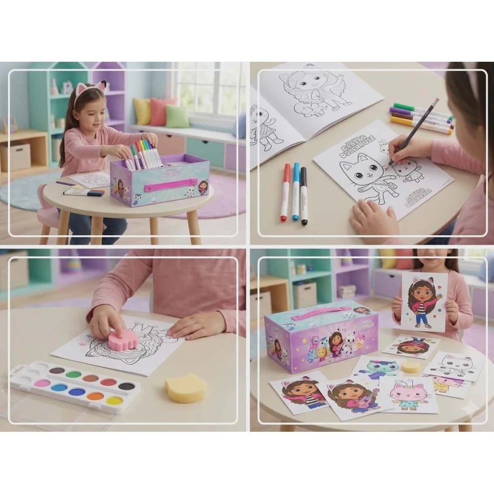 Gabby’s Dollhouse Colouring Stationary Set - M&M