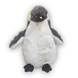 Adorable Soft and Cuddly Stuffed Plush Penguin Toy – Gray & White - M&M