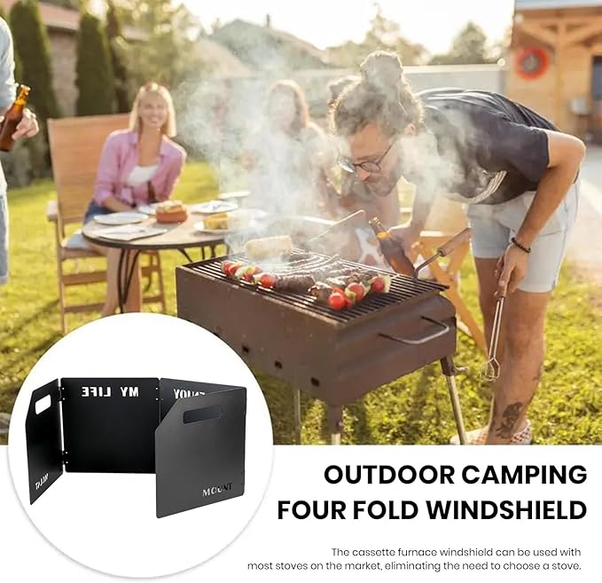 Outdoor Cooking Burner Wind Shade - M&M