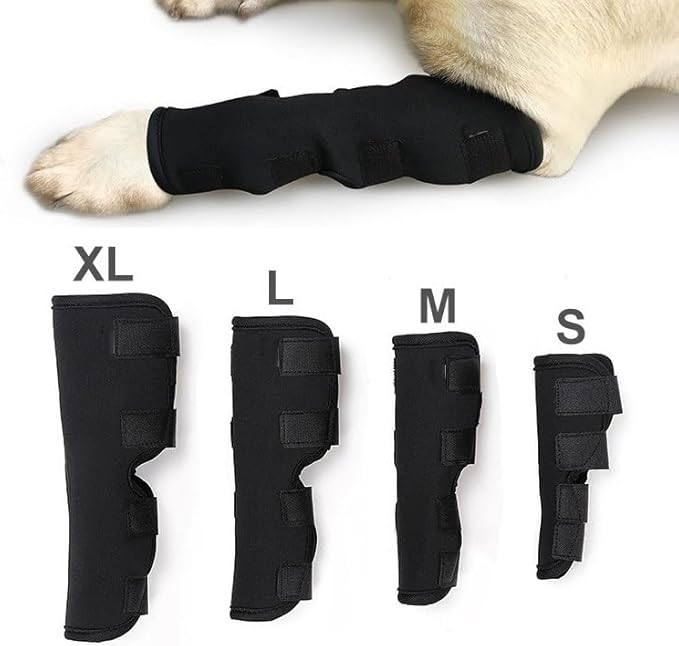 Dog Leg Braces for Back Leg Canine Rear Leg Hock Joint Wrap Protects for - M&M