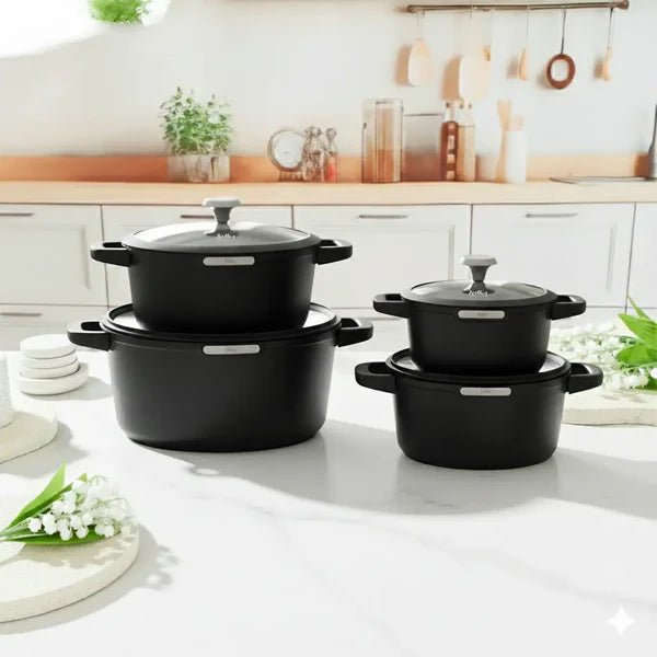 Julia Elite Smoky Cookware Set 8 Pcs with Lids - M&M