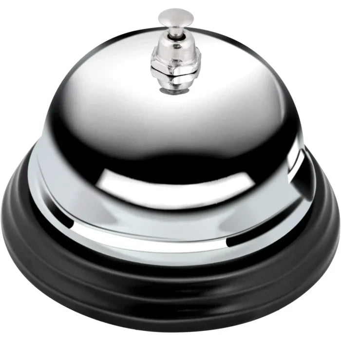 Amazon Basics Metal Call Bell, 8 cm x 8 cm x 5.5 cm - M&M