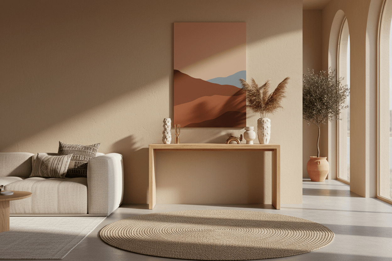 Harper Console Table – Handcrafted Solid Wood - M&M