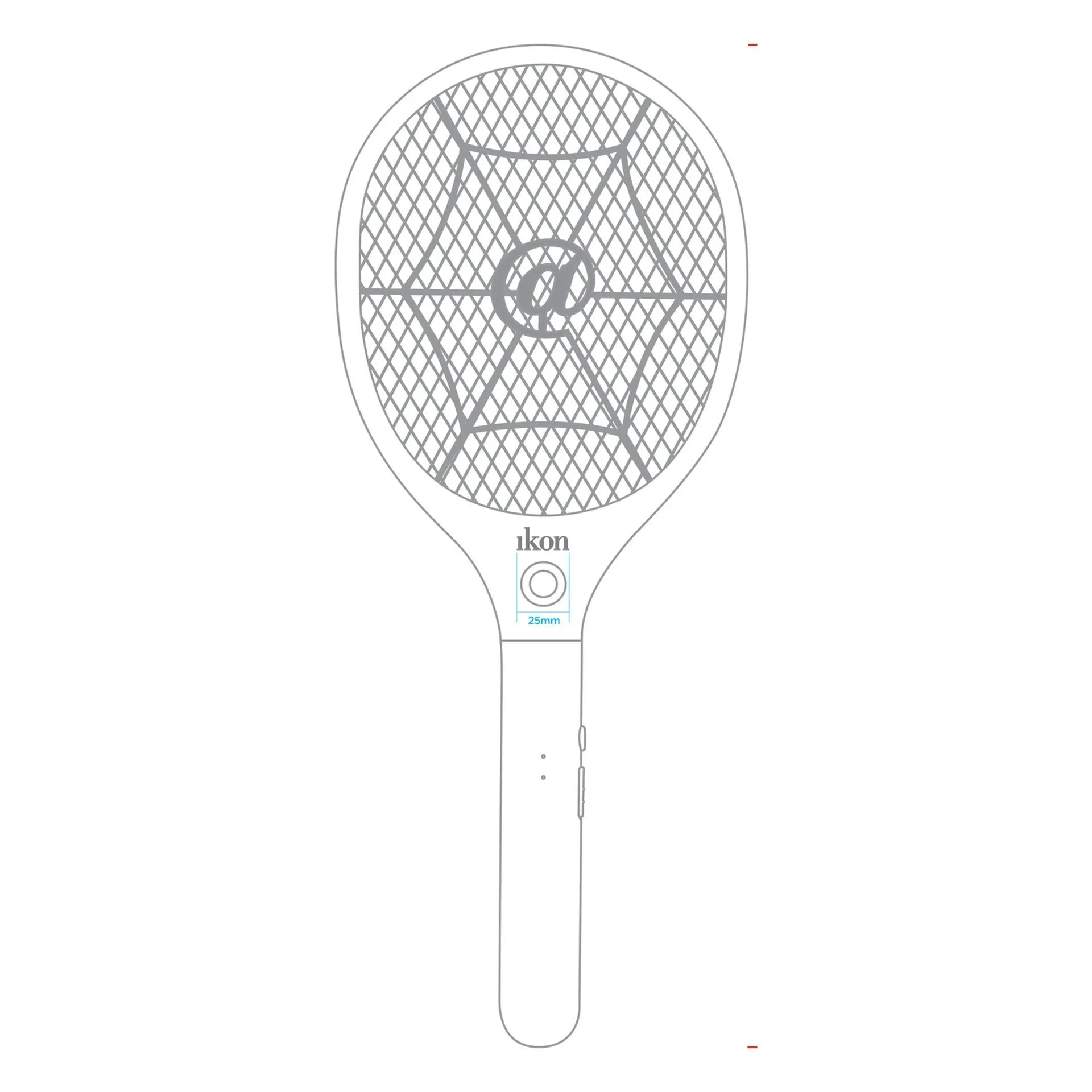 Ikon Rechargeble Fly Swatter, 3 - Layer Mesh, IK - CF118 - M&M