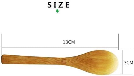Bambu Cini 3 - Piece Natural Bamboo Kitchen Cooking Spoon Set – Eco - Friendly & Heat Resistant - M&M