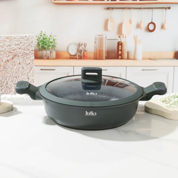 Julia Elite Pro Shallow Casserole 32cm with Lid - M&M