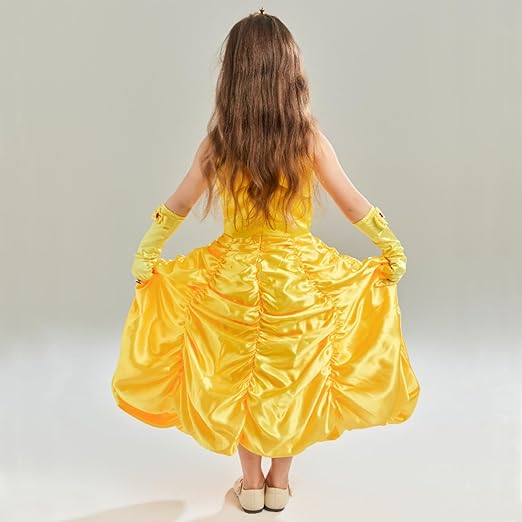 Princess Costume for Girls, 12 Pcs Princess Dress Up Toys with Handbag - M&M