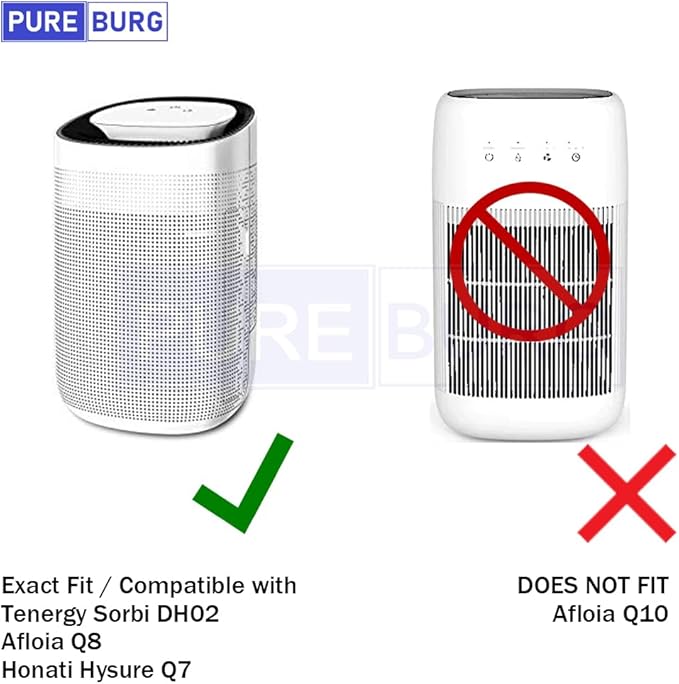 PUREBURG Replacement True HEPA Filters Compatible with Afloia AQ8 Q8/ - M&M