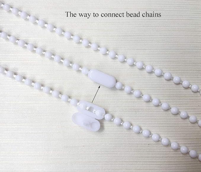 Generic 10 Meters Roller Blind Cord with 10 Pieces Plastic Connectors for Roller - M&M