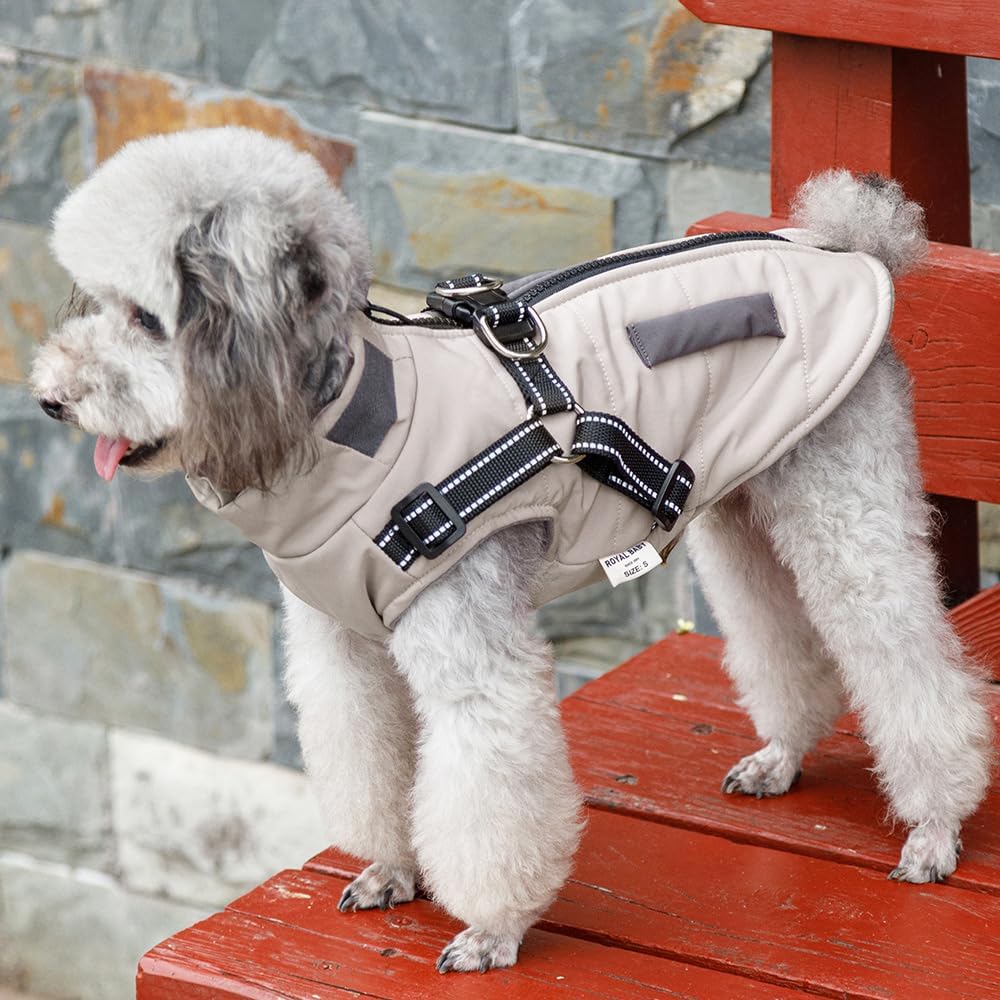 Dog Winter Jackets,Warm Dogs Coats Dogs Clothes Reflective Doggie Apparel - M&M
