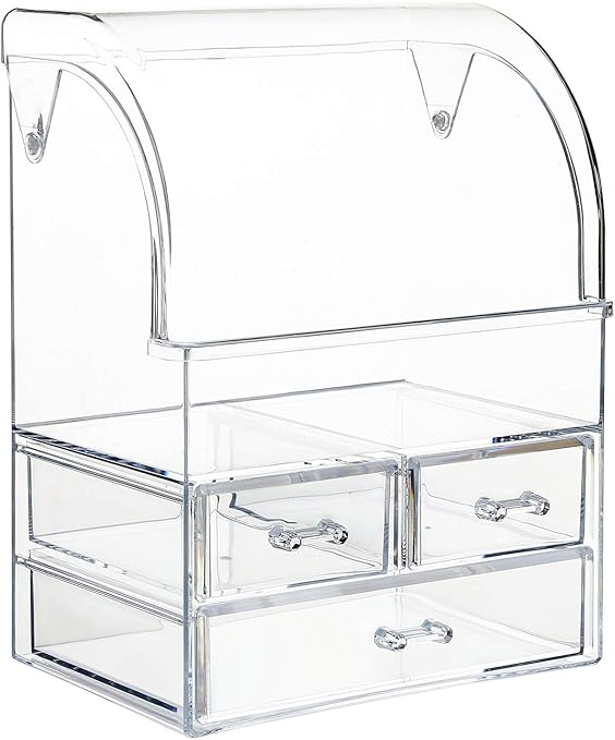 MOOCHI Professional Cosmetic Makeup Organizer Dust Water Proof Cosmetics - M&M