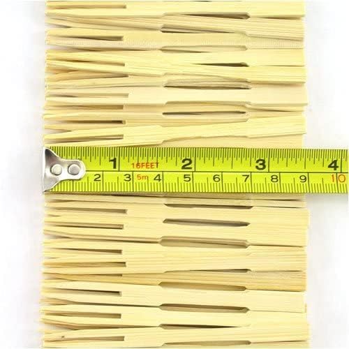 100pcs Natural Bamboo Miniature Appetizer Forks – Eco - Friendly Fruit Sticks & Cocktail Picks - M&M