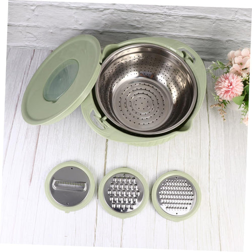 Alipis 3 - in - 1 Multi - Functional Stainless Steel Drain Basket & Grater Set - M&M