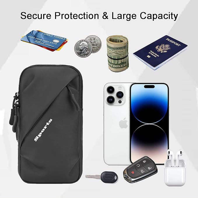 Phone Holder Arm Bands, Small Crossbody Shoulder Holsters Bag with Arm Band - M&M