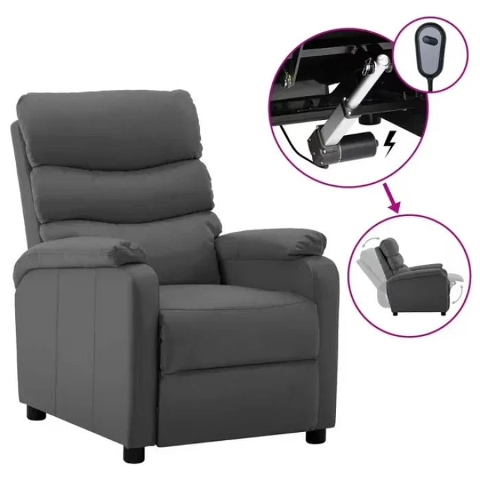 vidaXL Electric Reclining Chair Faux Leather Reclining Sofa Multi Colours - M&M
