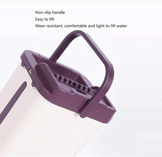 Innovative Twin - Chamber Spin Mop & Bucket Set – Microfiber Flat Mop with Stainless Steel Handle for Wet & Dry Floor Cleaning - M&M