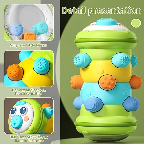 AM ANNA Montessori Caterpillar Toy for Toddlers - M&M