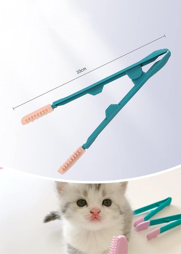 Cat Head Brush, Cat acne Cleaner Pet Eye Comb Brush Pet Tear Stain Remover - M&M