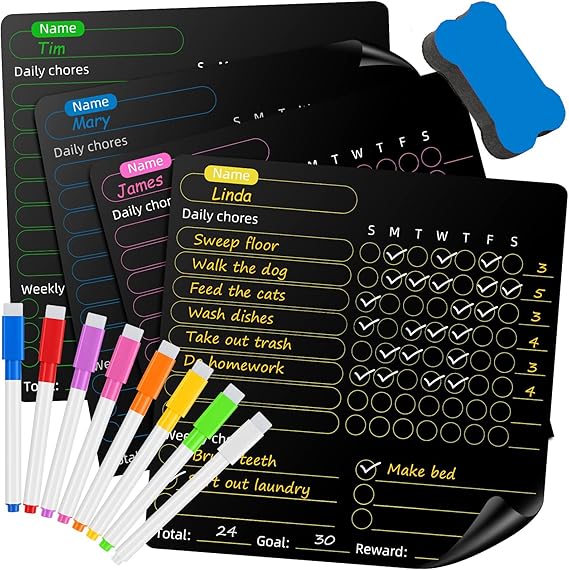 Excefore Magnetic Dry Erase Calendar - M&M