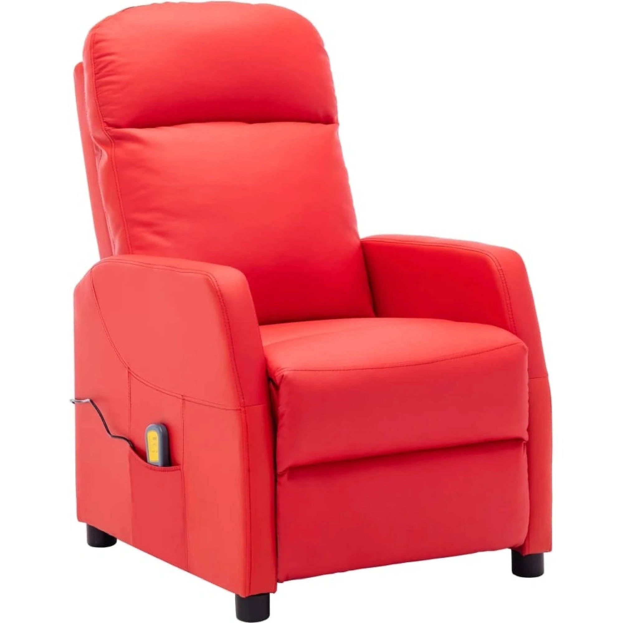 vidaXL Folding Massage Chair Red Faux Leather 321364 - M&M