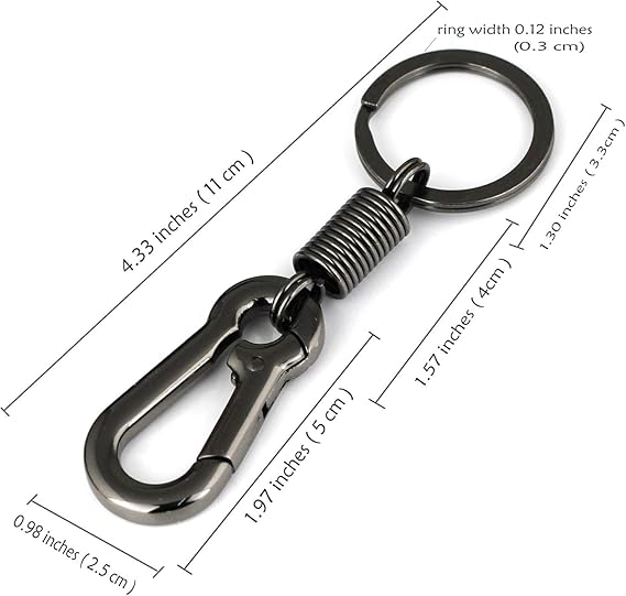 Maycom® Retro Style Simple Strong Carabiner Shape Keychain Key Chain Ring - M&M