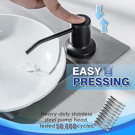 WEWE Built in Soap Dispenser for Kitchen Sink - M&M