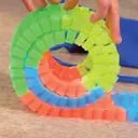 MANVI Magic Tracks – 10 Feet of Glow - in - the - Dark Flexible Race Track with LED Light - Up Race Car, Educational Toy for Kids Ages 3+ - M&M