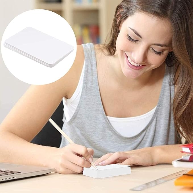 KASTWAVE 100 Pcs Blank Kraft Paper Message Card - M&M