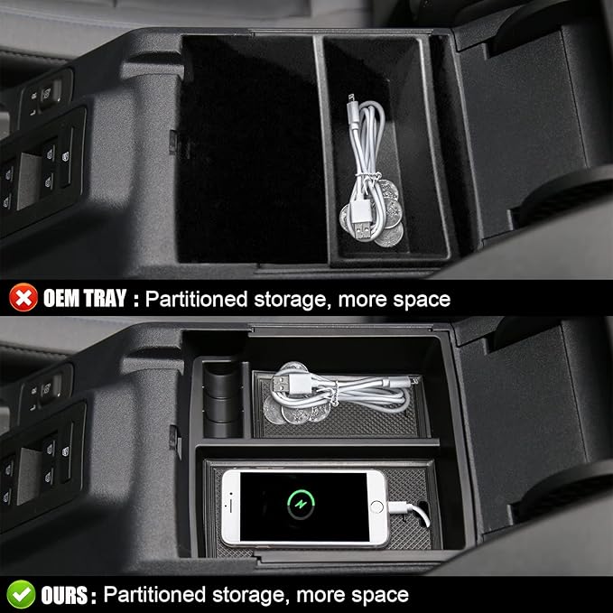 Center Console Organizer Tray for Ford Bronco ($2021\text{ - }2024$) - M&M