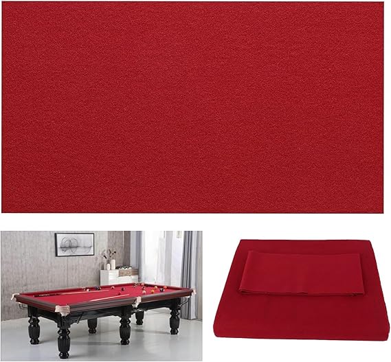 THE WHITE SHOP Billiard Table Cloth Tablecloth American Pool Table Cloth - M&M