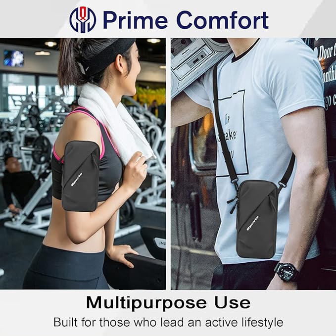 Phone Holder Arm Bands, Small Crossbody Shoulder Holsters Bag with Arm Band - M&M