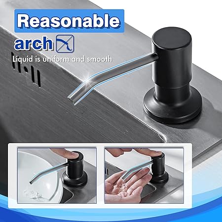 WEWE Built in Soap Dispenser for Kitchen Sink - M&M