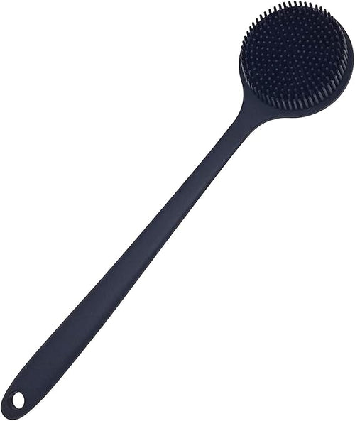 1pcs Back Scrubber for Shower Soft Silicone Bath Body Brush with Long Handle - M&M