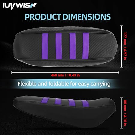 Dirt Bike Seat Cover for Surron Sur Ron Light Bee X/S Electric Bike Purple - M&M