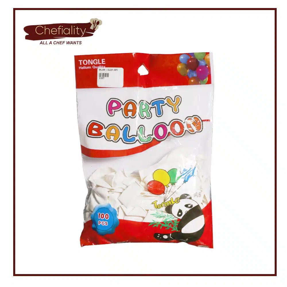 Balloon 1 Color 100 Pc’s ( White ) - M&M