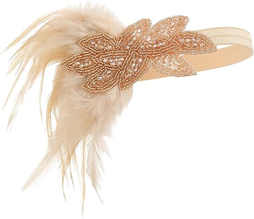 1920s Accessories Flapper Gatsby Costume Women Set 20s Flapper Headband - M&M