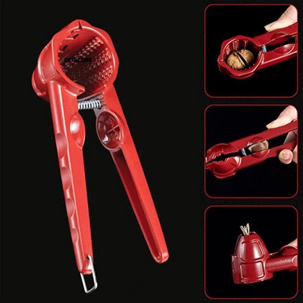 Multifunction Stainless Steel Walnut Cracker – Heavy - Duty Nut Opener Tool for Walnuts, Almonds, Hazelnuts, Pistachios & Sunflower Seeds - M&M