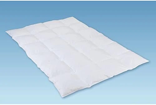Premium Down Quilt 200×230 cm – 100% White Saxon Down, 1430g Fill, 6×8 Cassette, 3cm Baffle Box – Medium Warmth - M&M