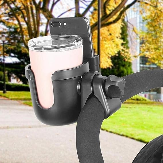Stroller Cup Holder with Cell Phone - M&M