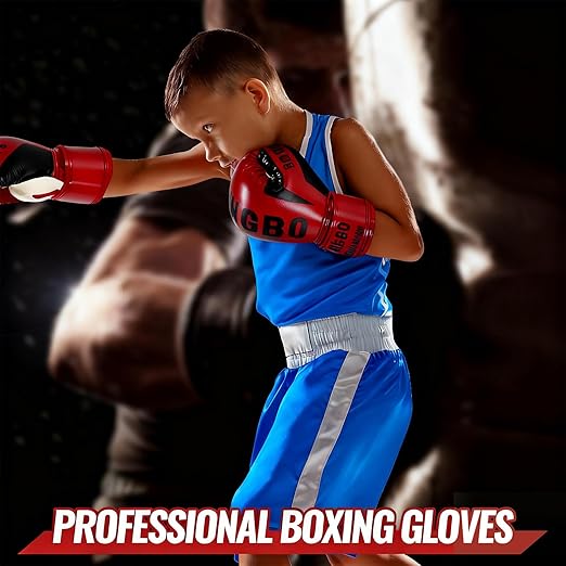 Kids Boxing Gloves, Child Boys and Girls Training Sparring Gloves for - M&M